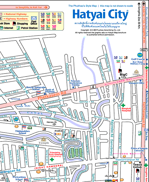 Hat Yai Map