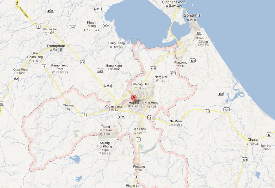 Hat Yai Map