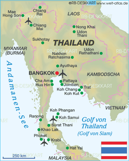 thailand map Hat Yai