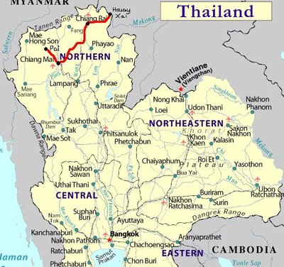 Lampang province map