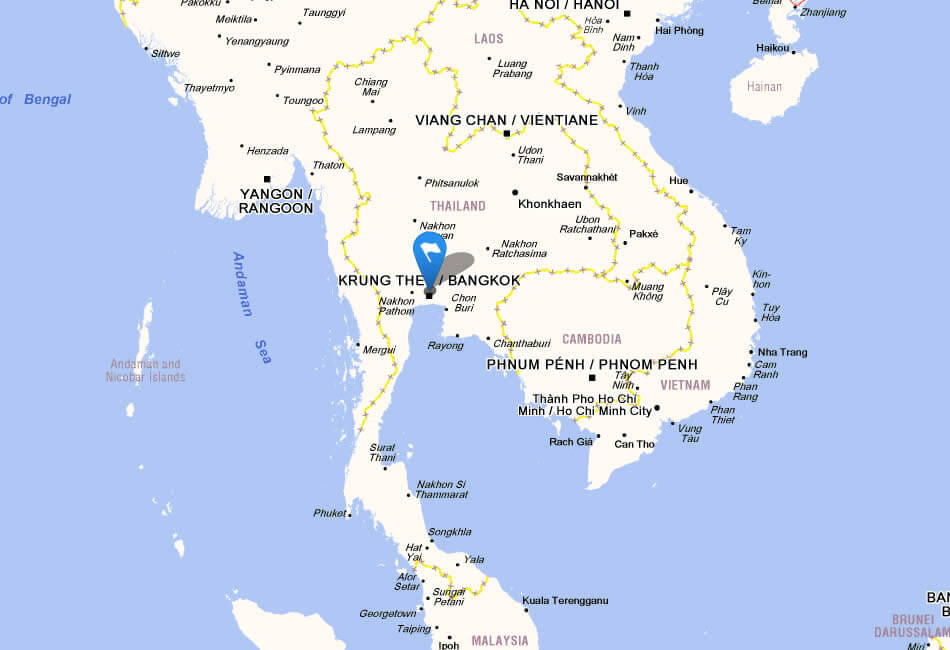 Map of Thailand Bangkok