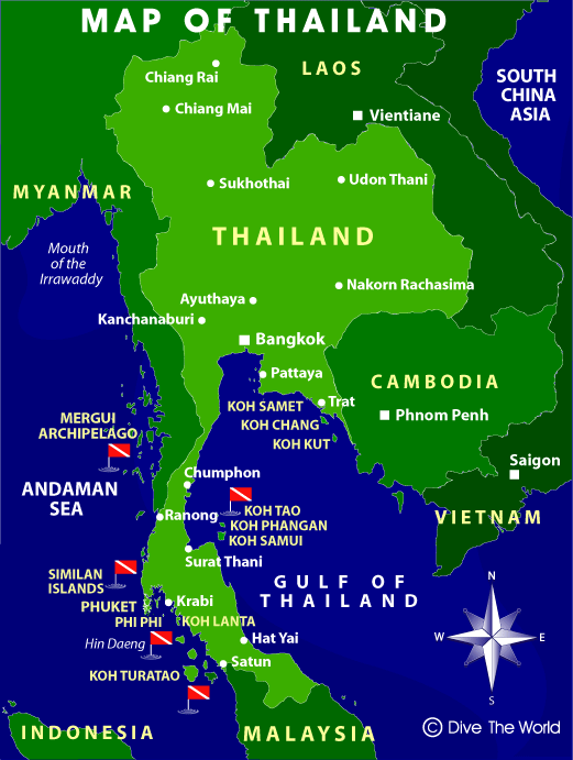 Thailand Map For Kids