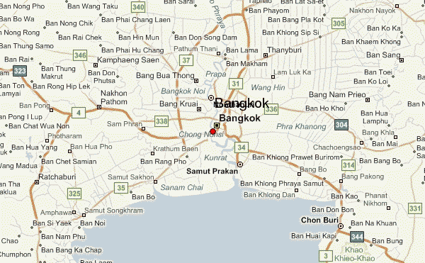 Phra Pradaeng map