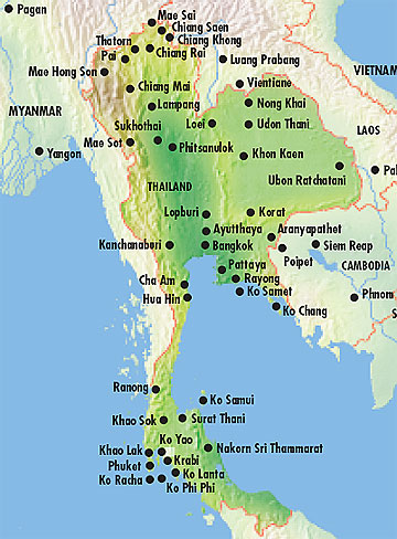 Thailand Map French