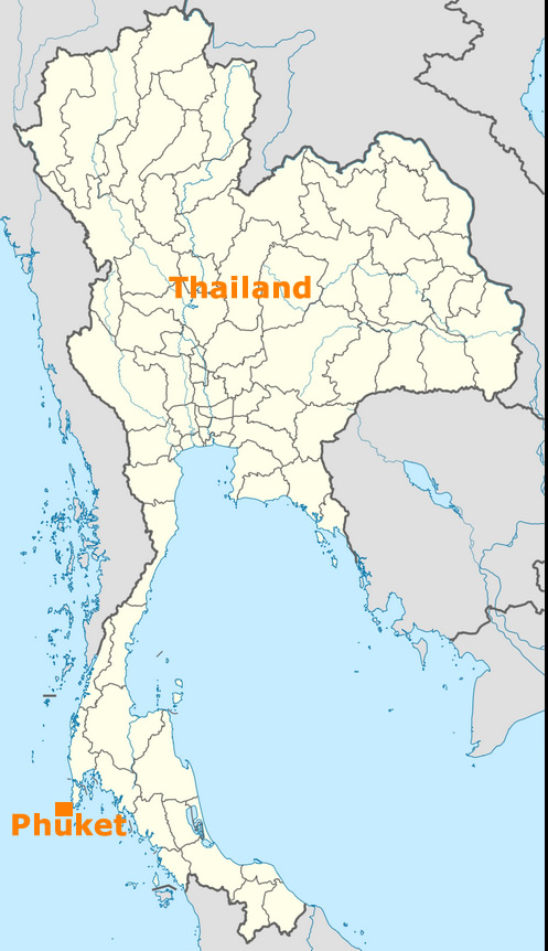 Thailand Phuket Map