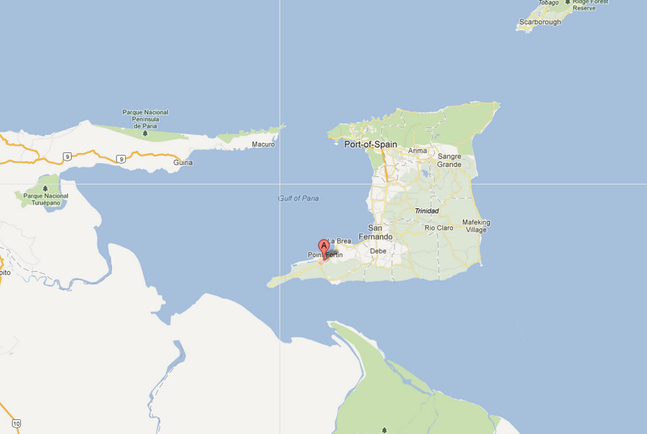 map of Point Forti Trinidad and Tobago