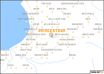 Princess Town map