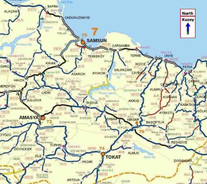 amasya road map