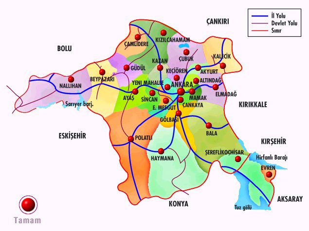 ankara maps
