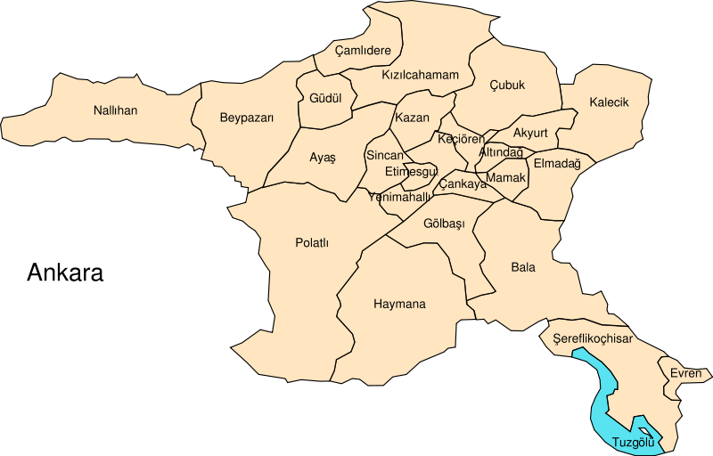 Ankara Turkey Map