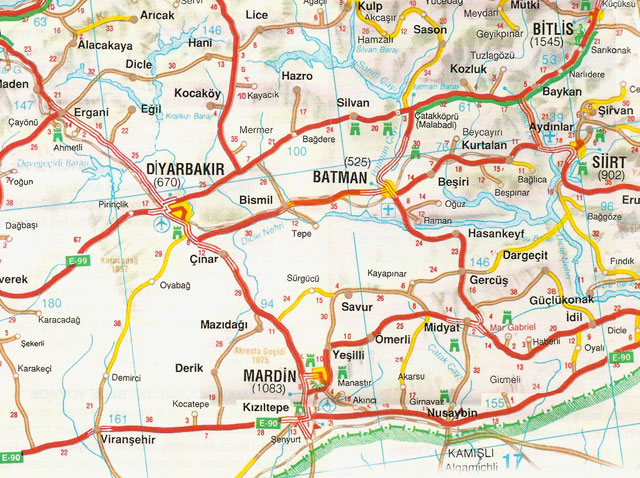 batman itinerary map