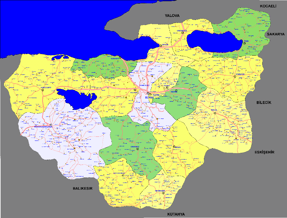 map of bursa
