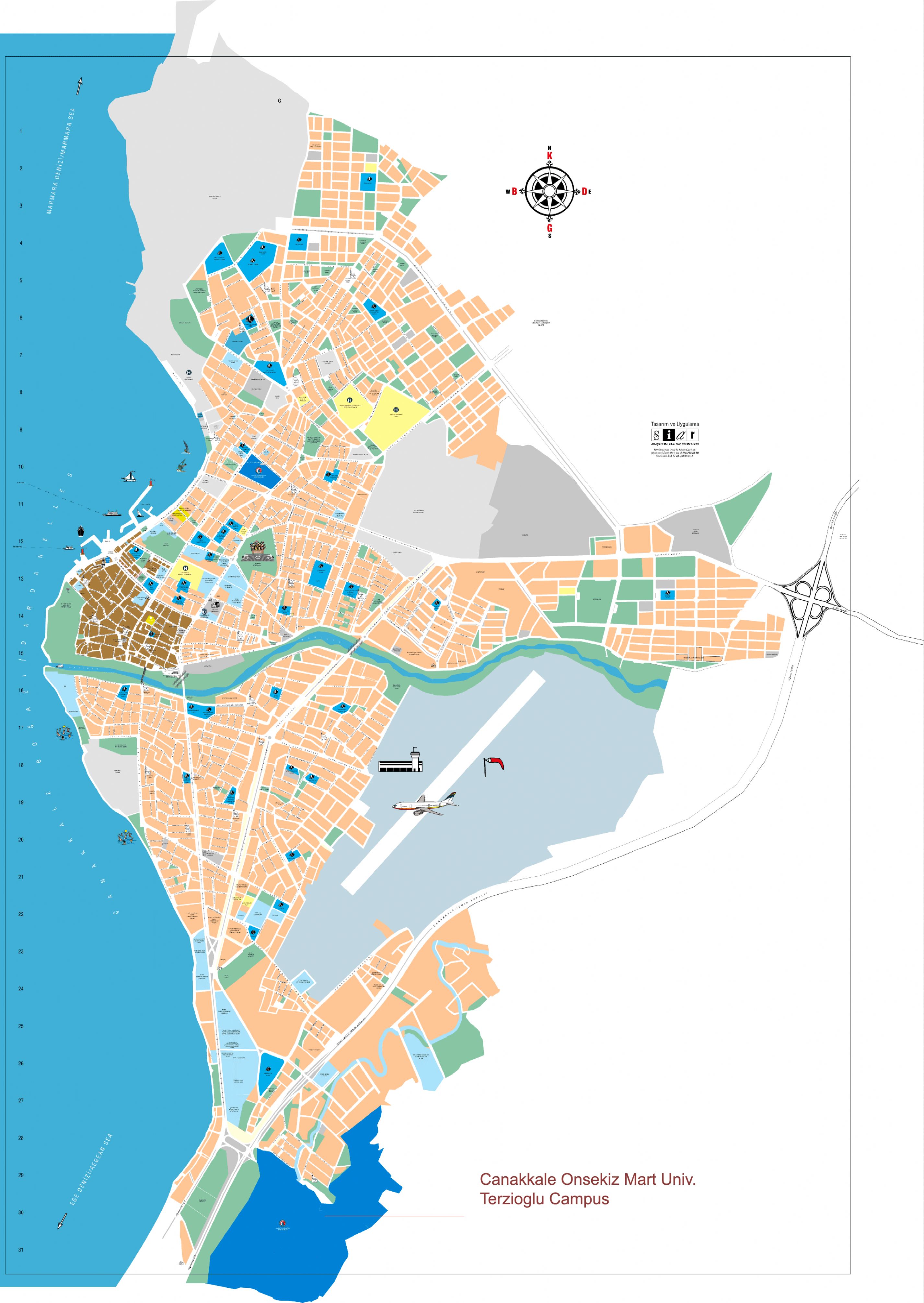 canakkale city map