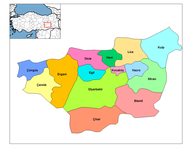 diyarbakir towns map