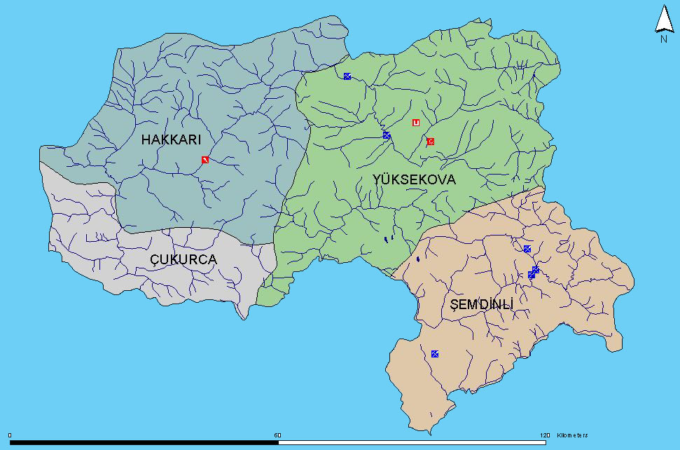 hakkari city map