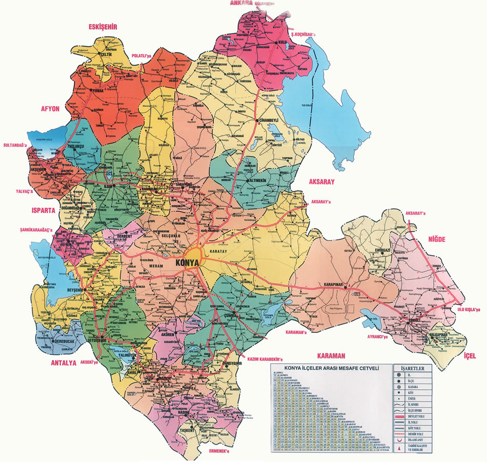 map of konya