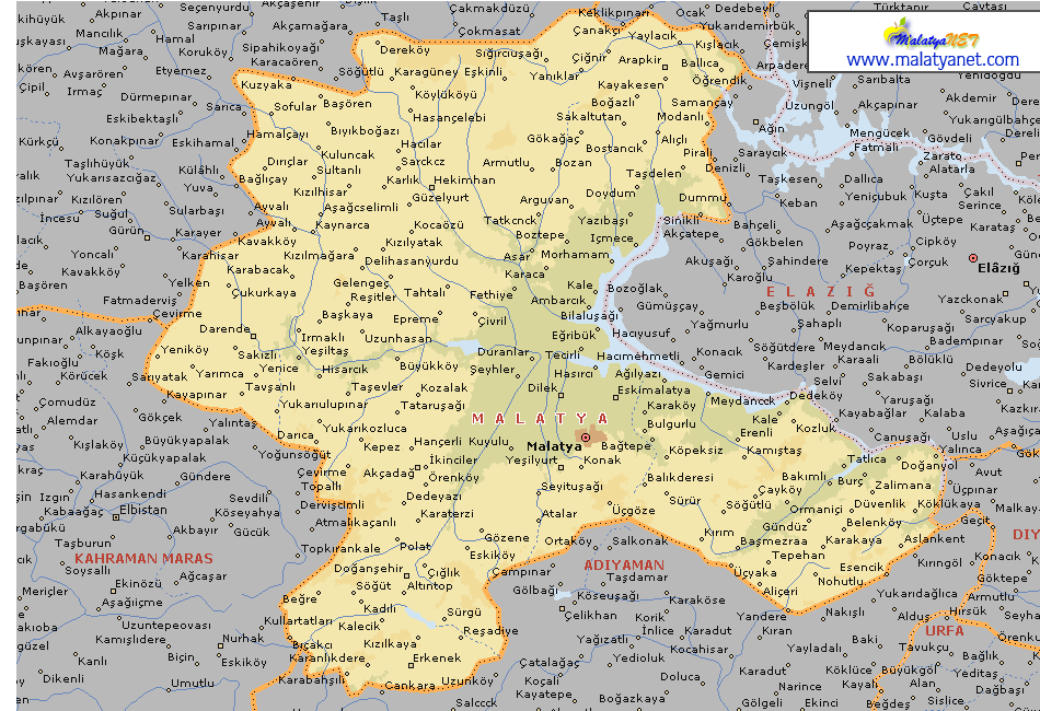 malatya map