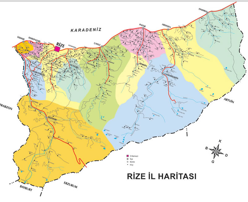 rize city map