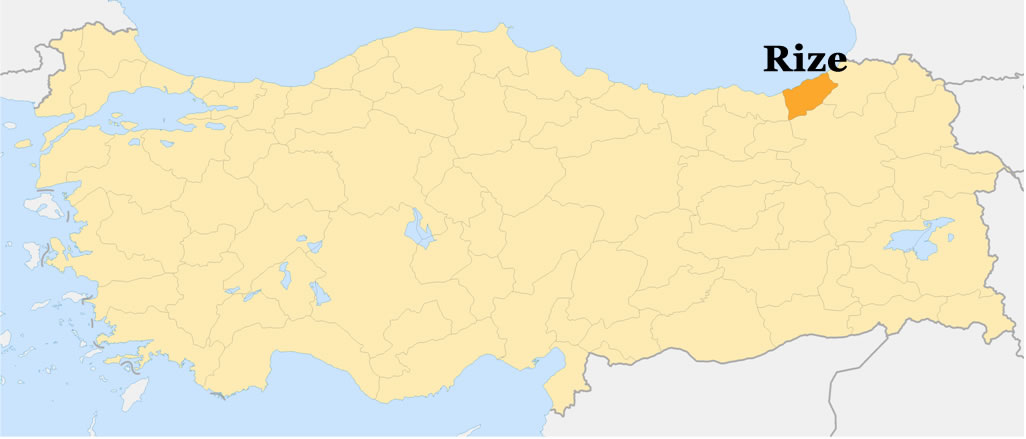 rize location map