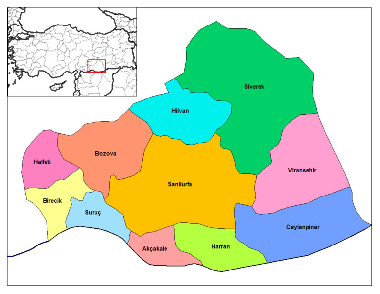 map of sanliurfa