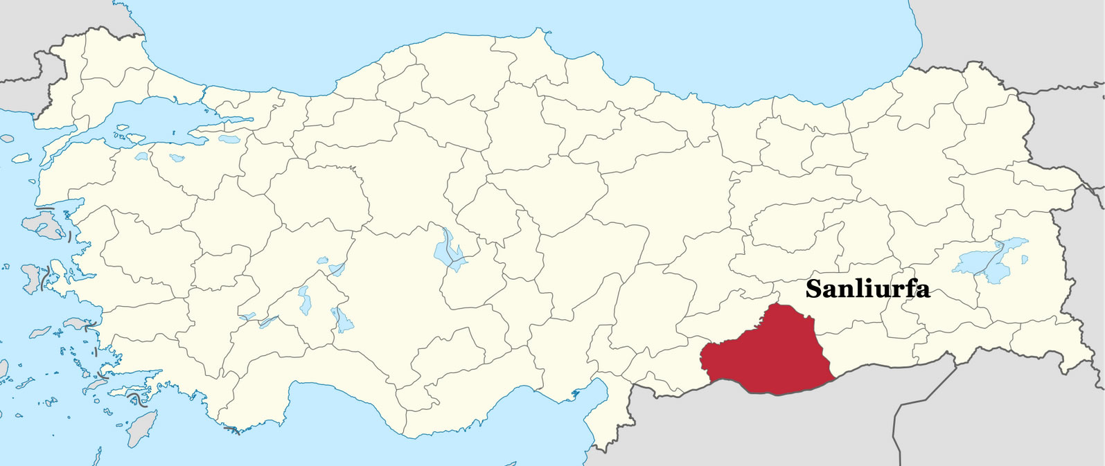 sanliurfa location map