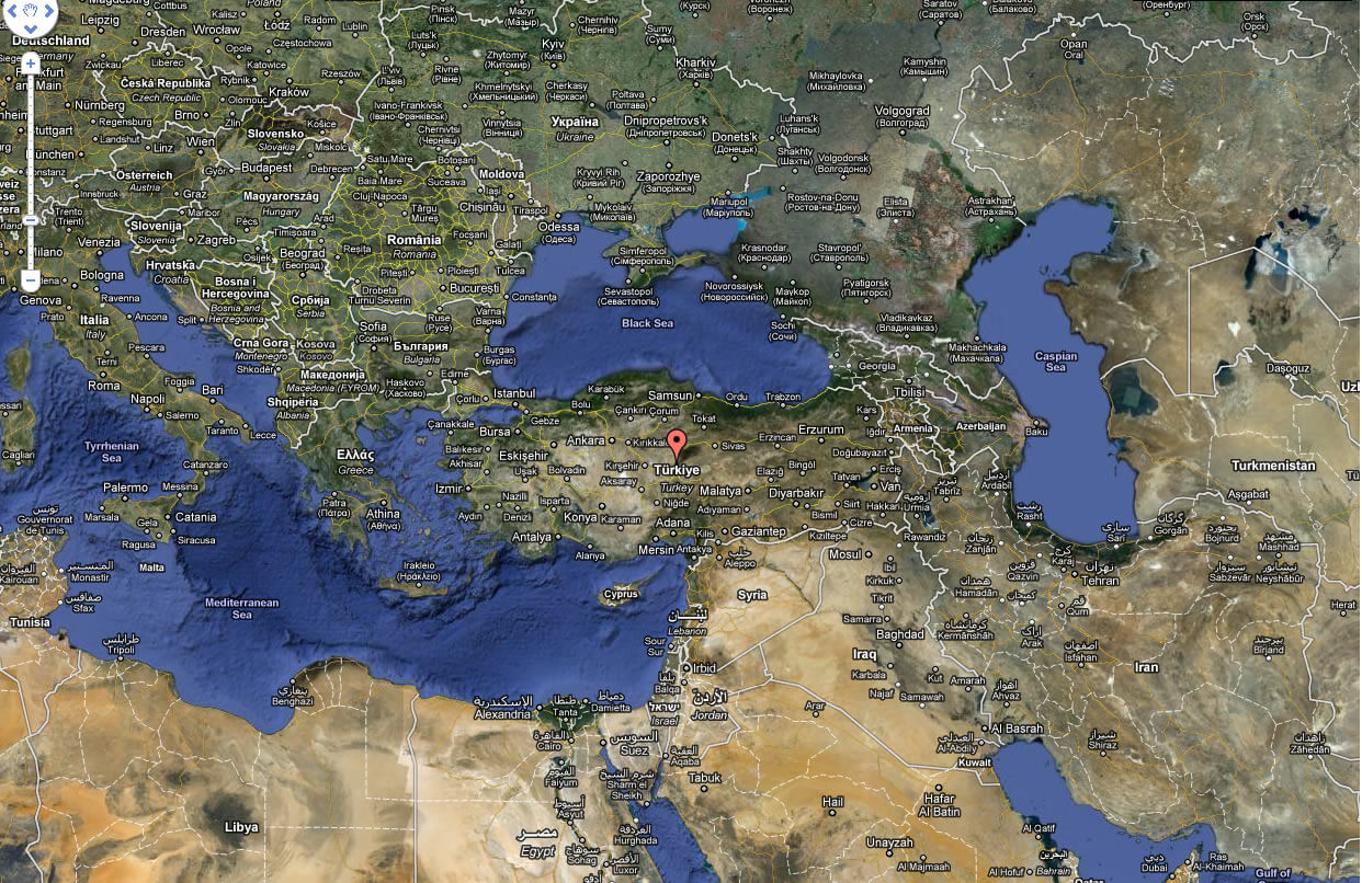 satellite map of turkey neighbors