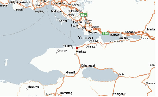 yalova gebze map
