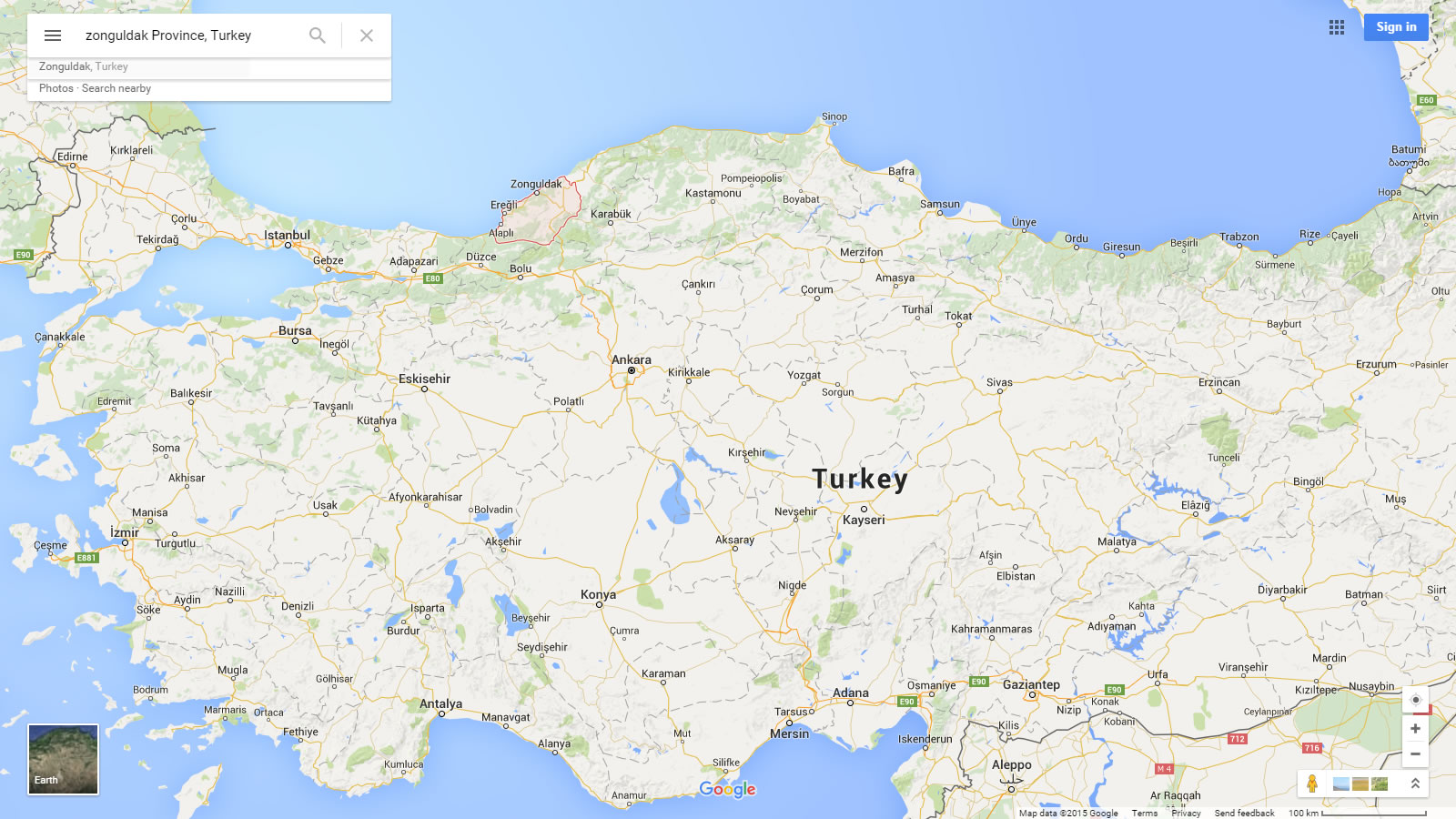 zonguldak map turkey