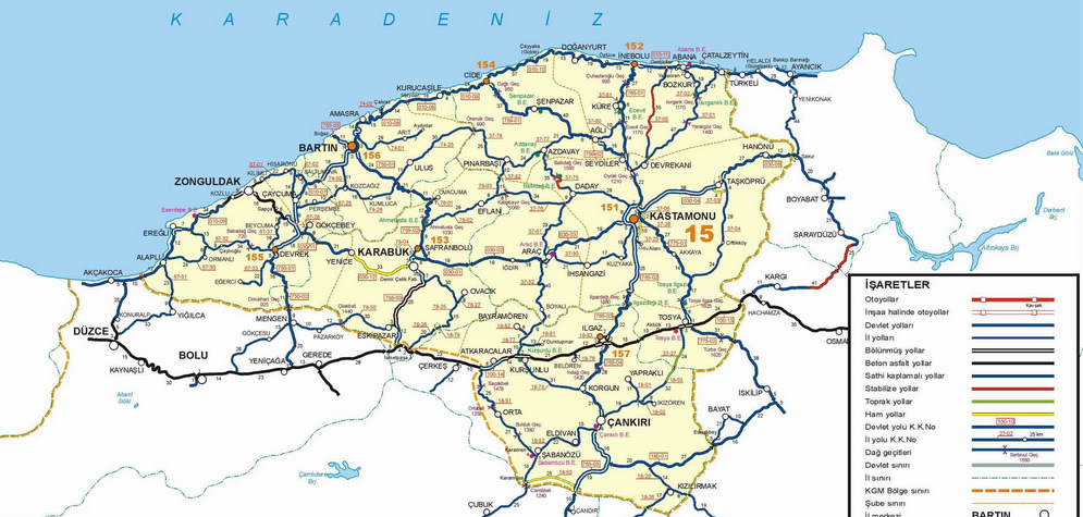 zonguldak route map