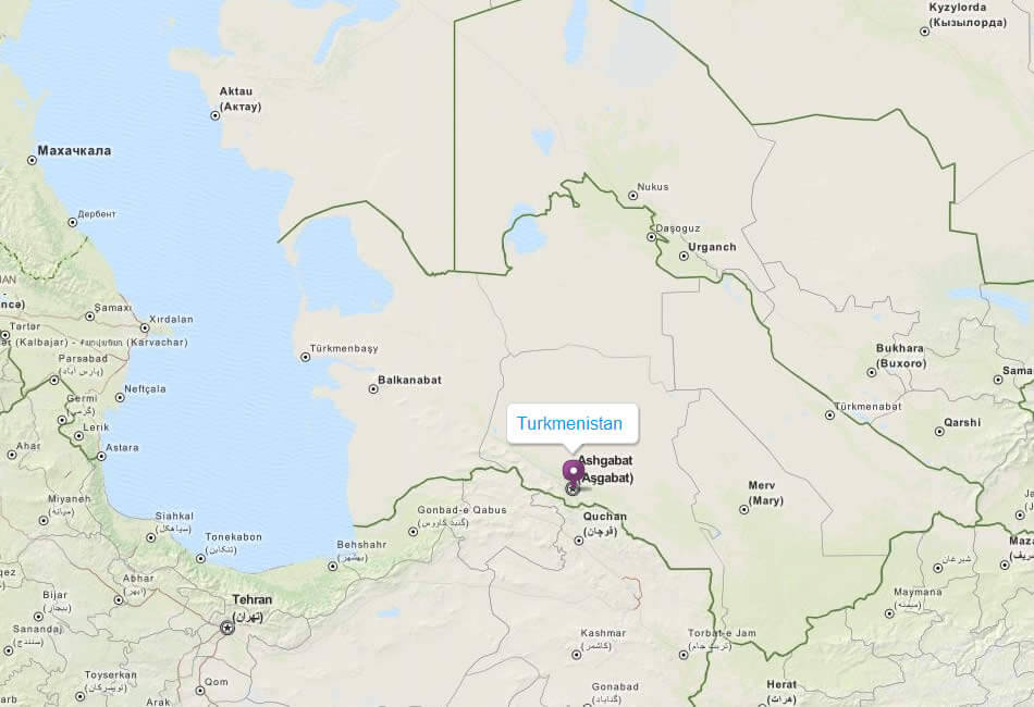 map turkmenistan