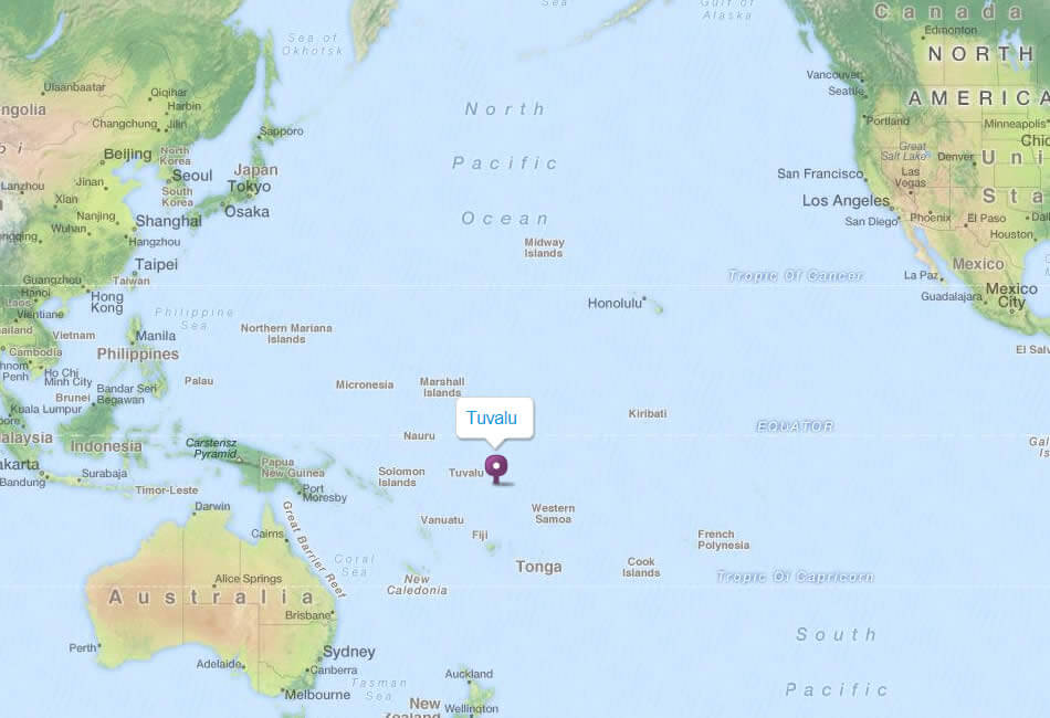 Tuvalu Map Tuvalu