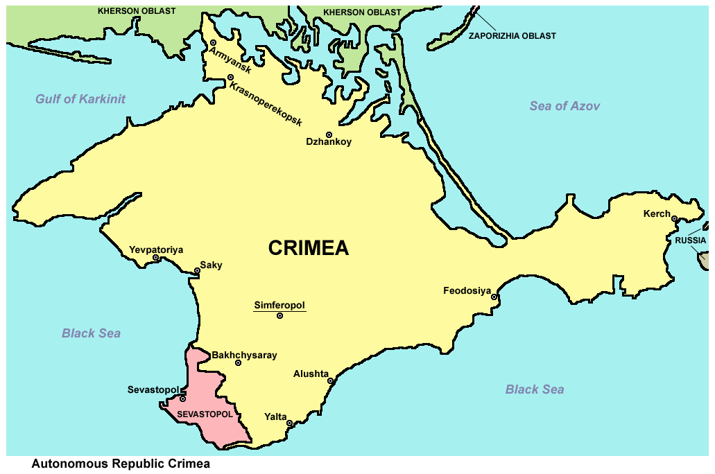 Autonomous Republic Crimea Map