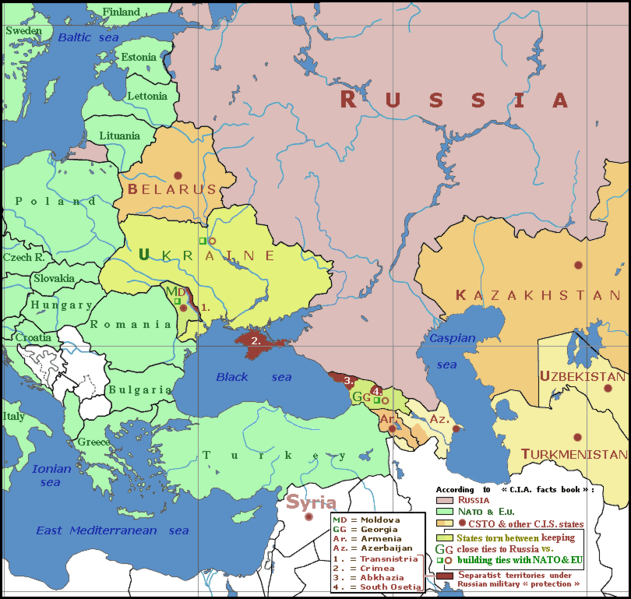 Crimea Map geopolitics South Russia