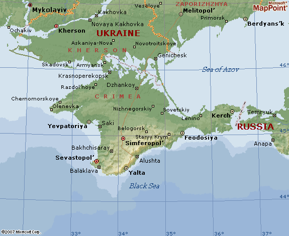 Ukraine Crimea Map
