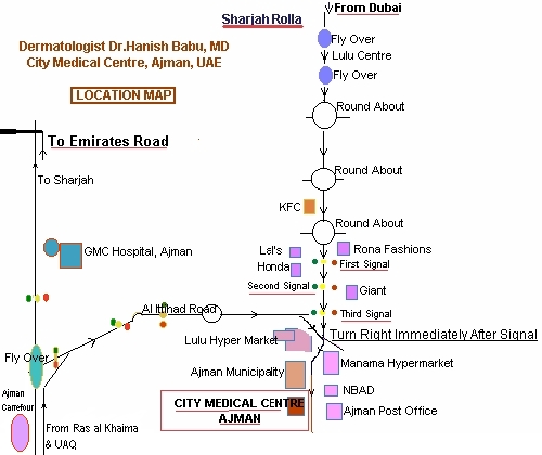 Ajman location map