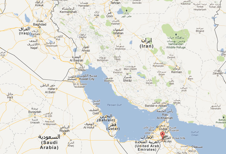 map of Al Ain united arab emirates