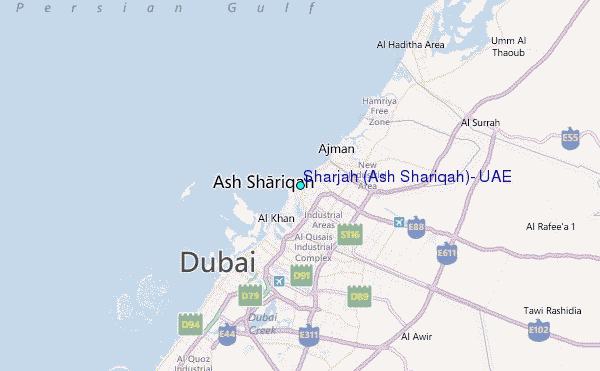 Ash Shariqah map