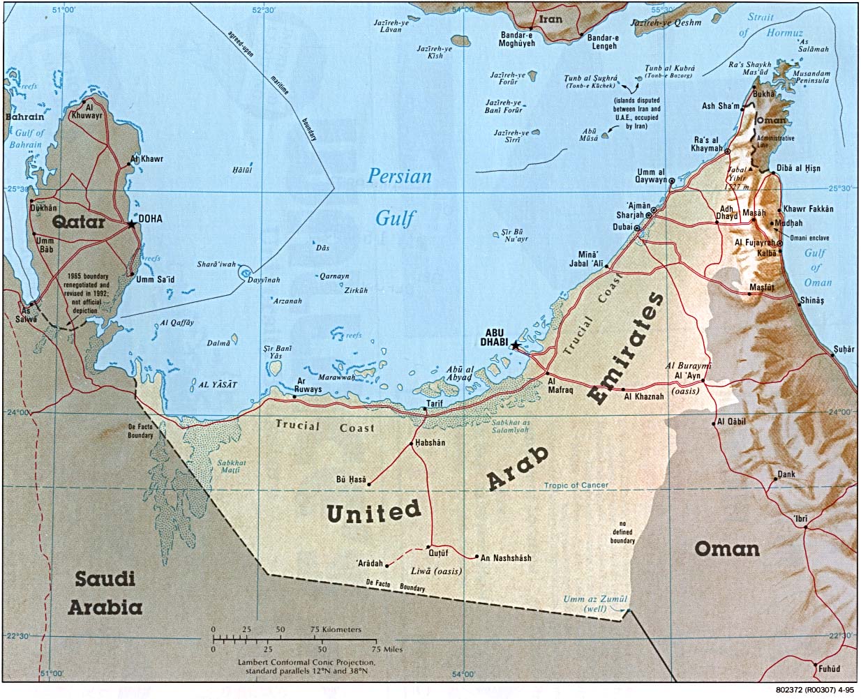 united arab emirates Khor Fakkan map