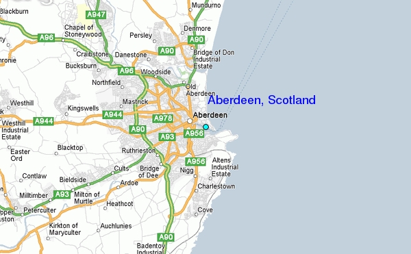Aberdeen Scotland map