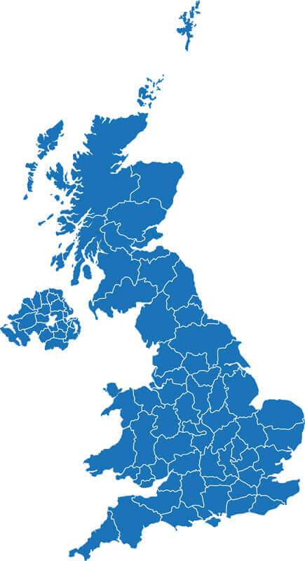 United Kingdom Blank Map