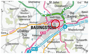 map of Basingstoke