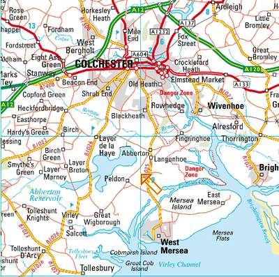 Colchester city map