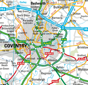 coventry road map