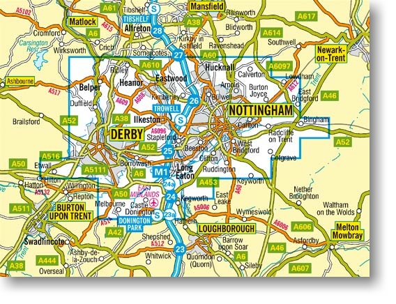 Derby provinces map