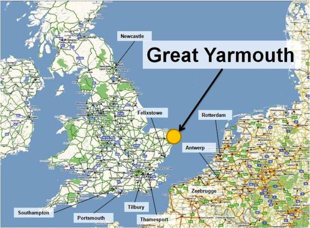 Great Yarmouth map