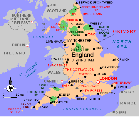 Grimsby map england