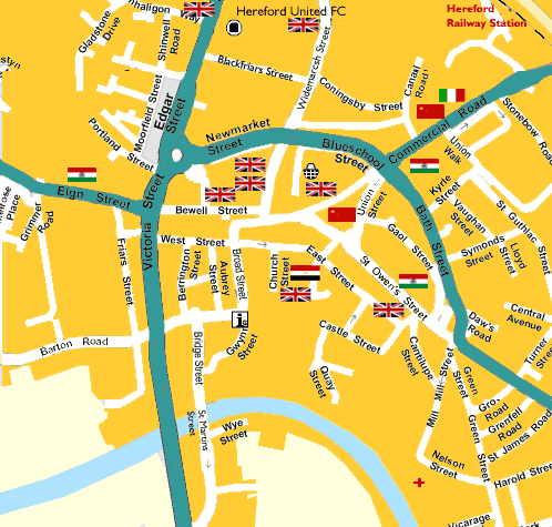 hereford map