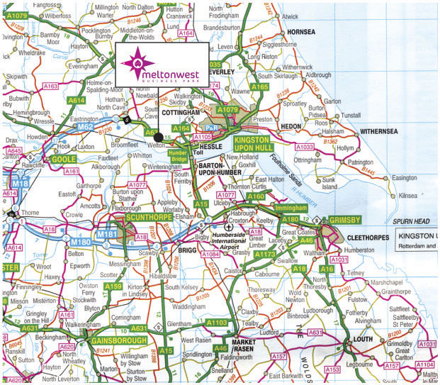 provinces map of Kingston Upon Hull