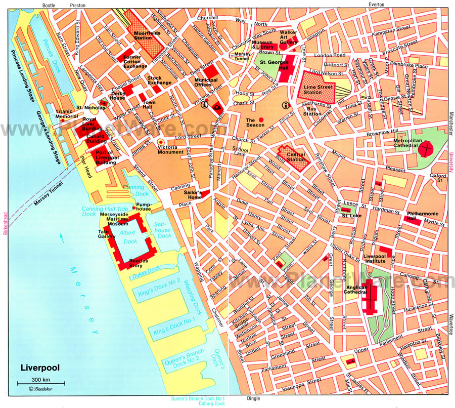 liverpool city center map