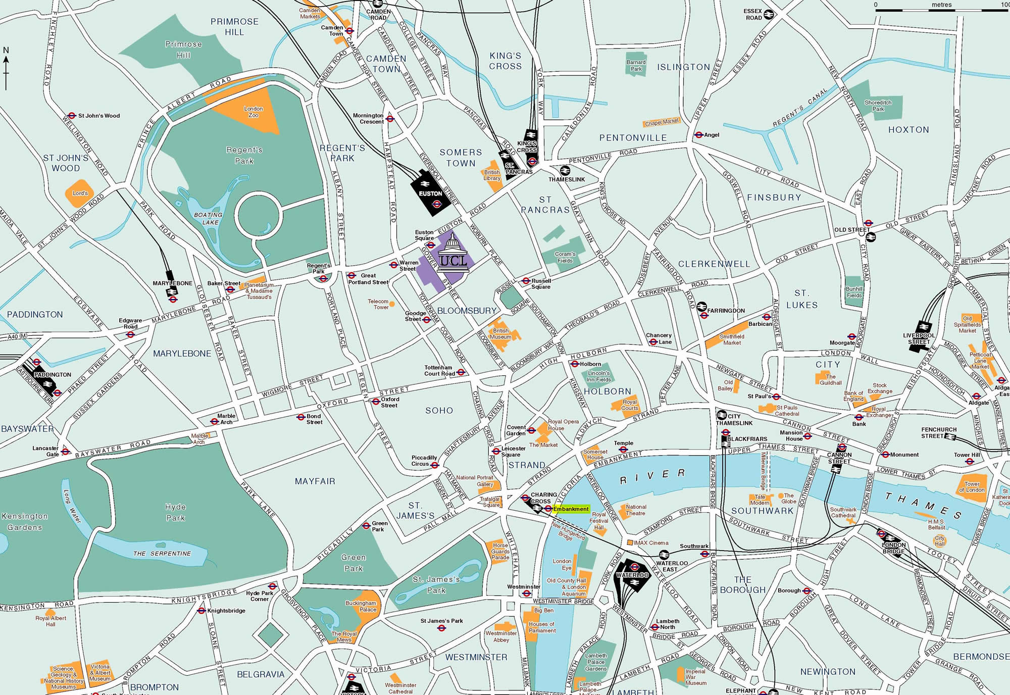 donwtown london map